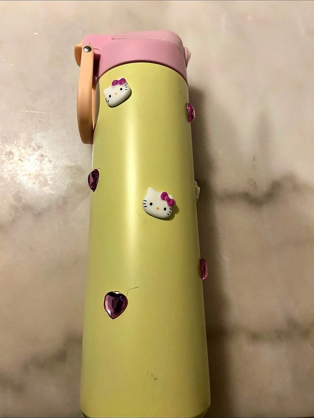 Sanrio Hello Kitty Water Bottle Green & Pink